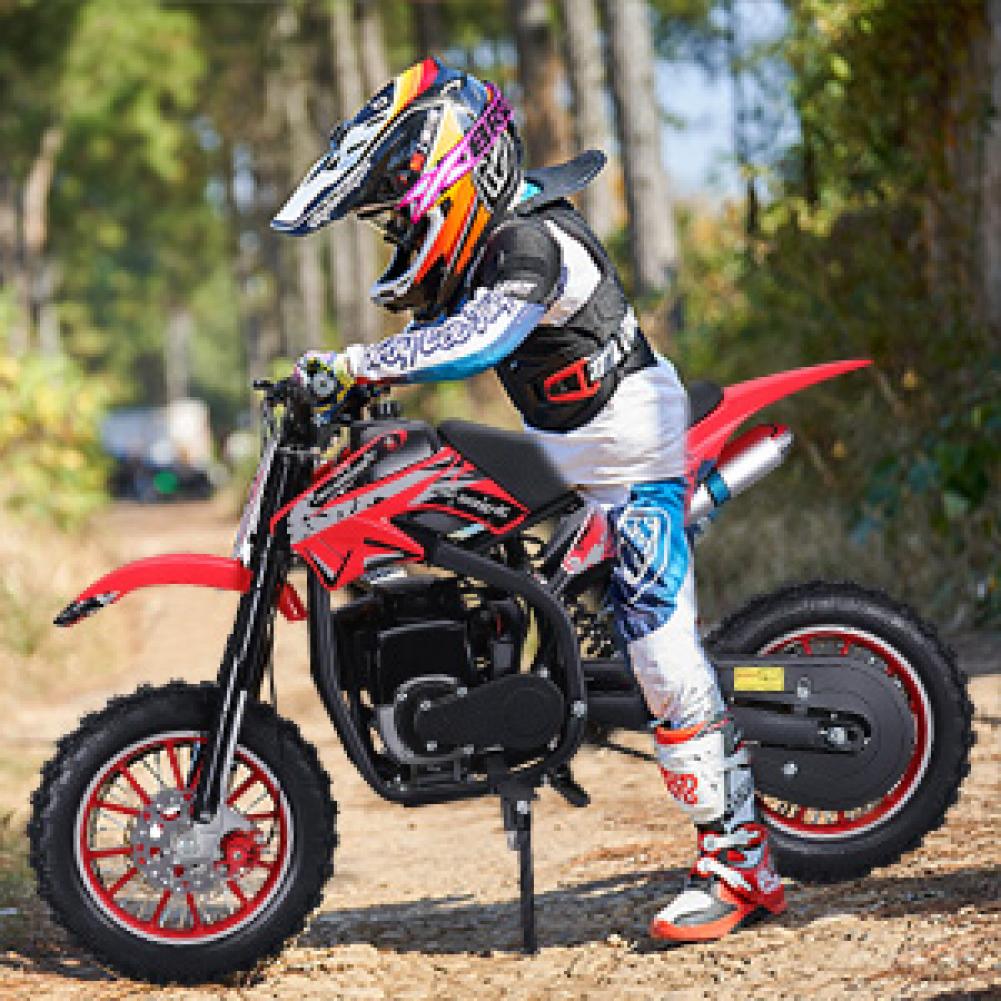 Mountain Biking Kids - 49cc 4-Stroke Kids Dirt Bike, Gas