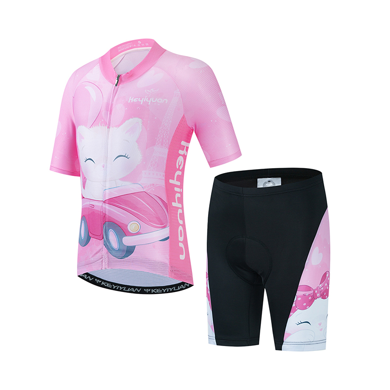 Mountain Biking Apparel - KEYIYUAN Kids Road Cycling Jersey Set