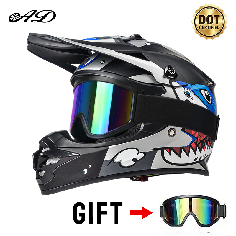 Mountain Biking Kids - Dot Certified Children's Motorcycle Helmets Suitable
