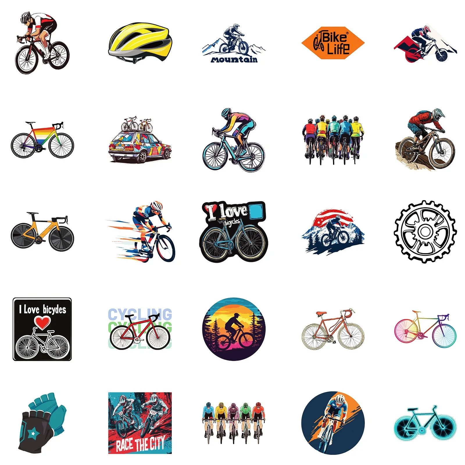 50pcs/pack Cool Mountain Bike  - Mountain Biking Kids review and price