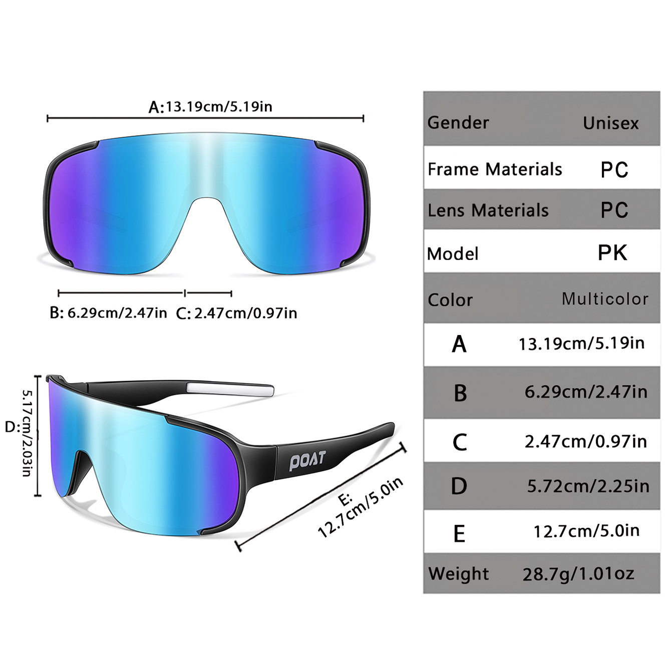 POAT UV400 Cycling Sunglasses  - Mountain Biking Goggles review and price