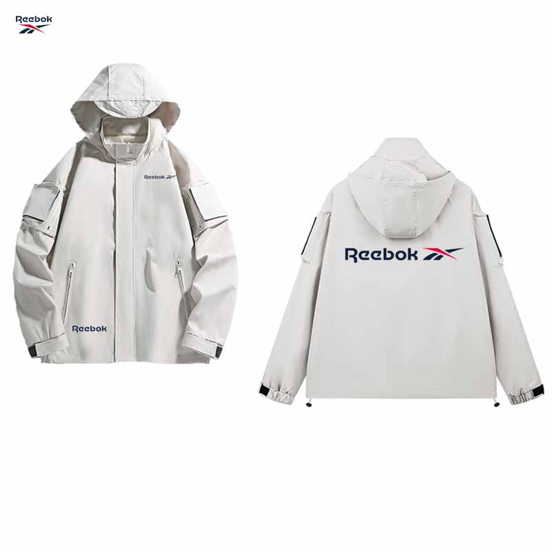 Reebok logo hooded zipper jack - Mountain Biking Rain Jacket review and price