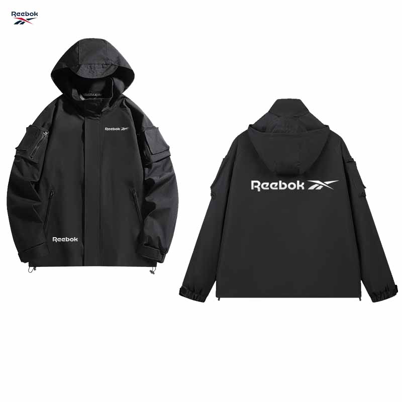Reebok logo hooded zipper jack - Mountain Biking Rain Jacket review and price