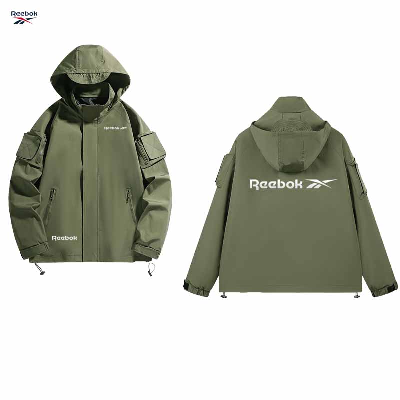 Reebok logo hooded zipper jack - Mountain Biking Rain Jacket review and price