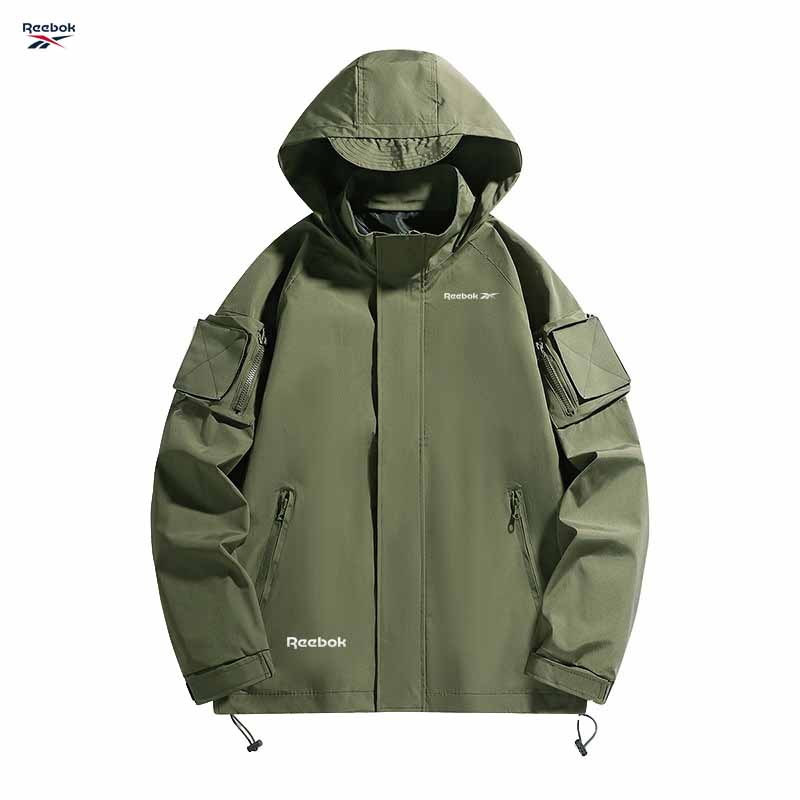 Reebok logo hooded zipper jack - Mountain Biking Rain Jacket review and price
