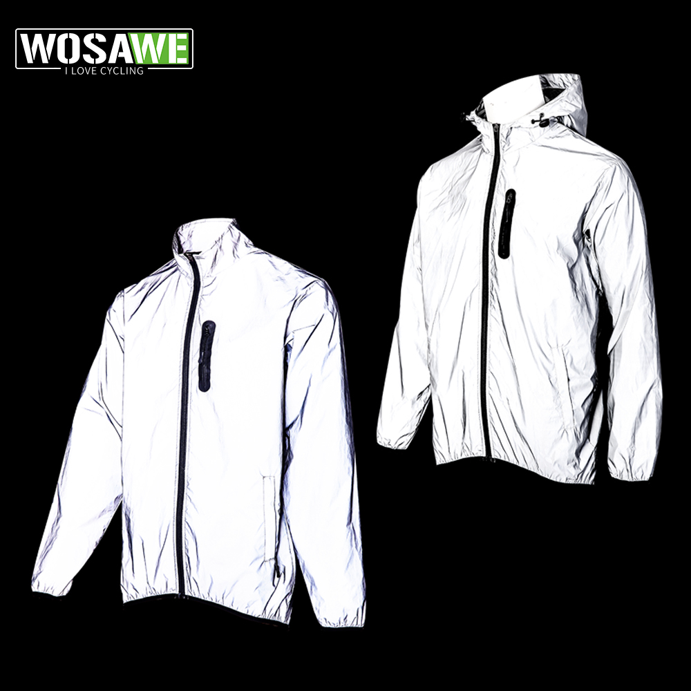 WOSAWE Men's Fully Reflective  - Mountain Biking Rain Jacket review and price