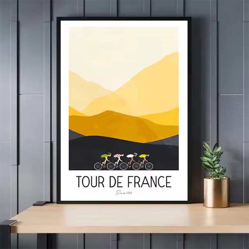 Watercolor Cycling Race Cyclis - Mountain Biking Pictures review and price