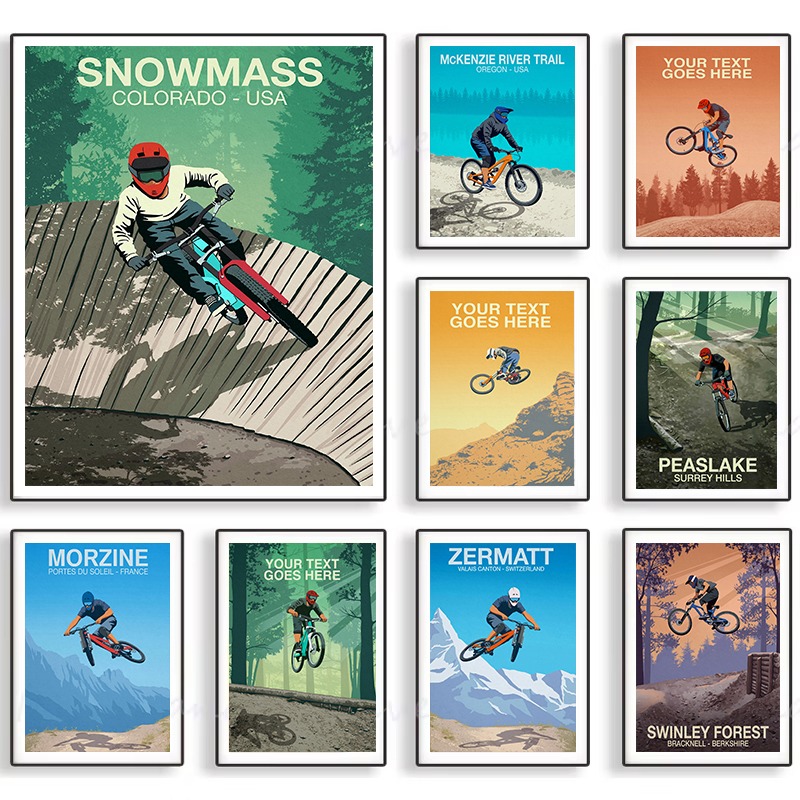 Mountain Bike Trail Poster Sno - Mountain Biking Pictures review and price