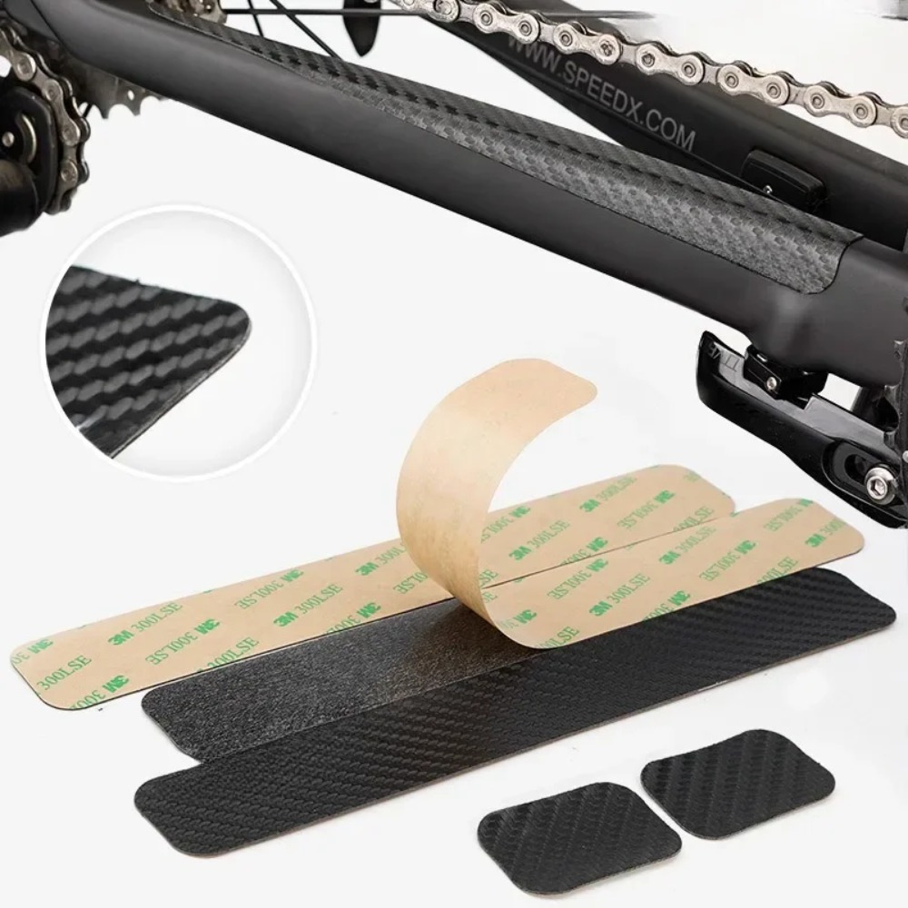 Black Carbon Fiber Bicycle Cha - Chainstay Protector Wrap review and price