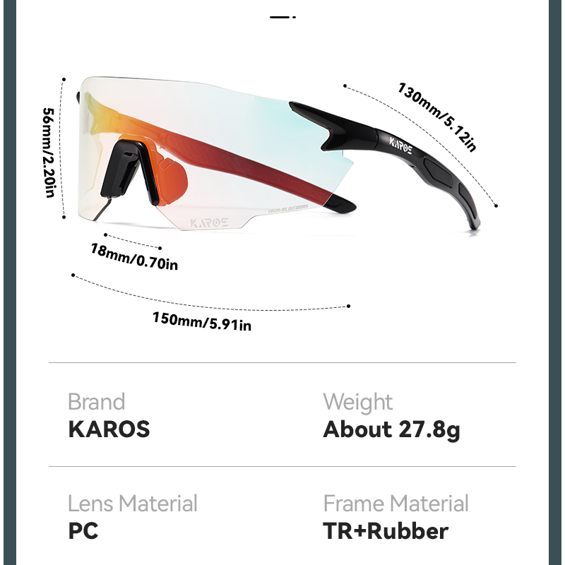 KAROS Photochromic Cycling Gla - Mountain Biking Goggles review and price